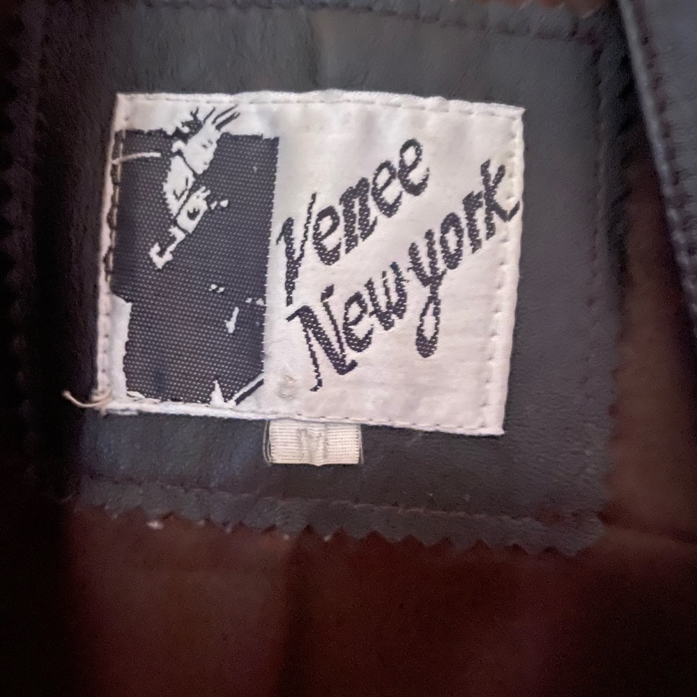 Venee New York Vintage Studded Leather Jacket - Size Medium - Moto Chic - Picture 9 of 11